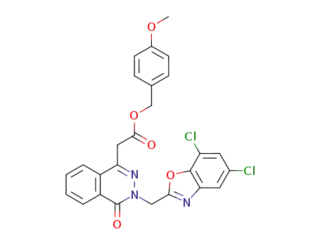 [3-(5,7-Dichloro-benzooxazol-2-ylmethyl)-4-oxo-3,4-dihydro-phthalazin-1-yl]-acetic acid 4-methoxy-benzyl ester