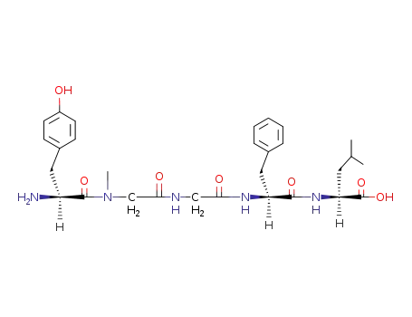 Molecular Structure of 64963-45-7 (L-Leucine, N-[N-[N-(N-methyl-N-L-tyrosylglycyl)glycyl]-L-phenylalanyl]-)