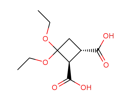 trans-3,3-diethoxy-1,2-cyclobutanedicarboxylic acid