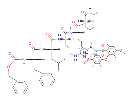 Z-Phe-Leu-Arg(Mtr)-MeArg(Mtr)-D-Leu-NHEt