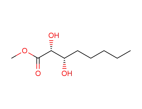 Molecular Structure of 1593758-37-2 (methyl (2R,3S)-2,3-dihydroxyoctanoate)