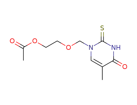 4(1H)-Pyrimidinone,
1-[[2-(acetyloxy)ethoxy]methyl]-2,3-dihydro-5-methyl-2-thioxo-