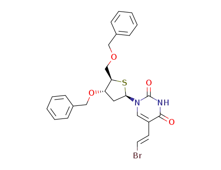 (E)-5-(2-bromovinyl)-3',5'-di-O-benzyl-2'-deoxy-4'-thiothymidine