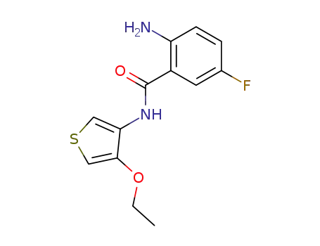 Molecular Structure of 76361-57-4 (2-amino-N-(4-ethoxy-3-thienyl)-5-fluorobenzamide)
