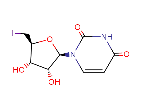 Molecular Structure of 14259-58-6 (5'-deoxy-5'-iodouridine)