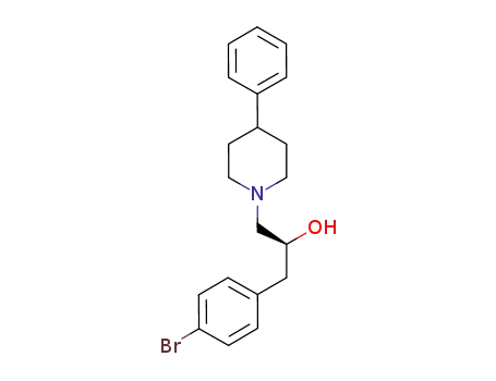 Molecular Structure of 134905-78-5 ((+)-3-(4-bromophenyl)-2-hydroxy-1-<1-(4-phenylpiperidinyl)>propane)