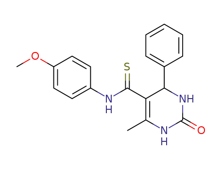 N-(4-methoxyphenyl)-6-methyl-2-oxo-4-phenyl-1,2,3,4-tetrahydropyrimidine-5-carbothioamide