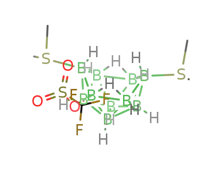 5-TfO-6,9-(Me<SUB>2</SUB>S)<SUB>2</SUB>-B<SUB>10</SUB>H<SUB>11</SUB>