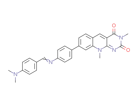 8-<p-(p-dimethylaminophenylmethylene)aminophenyl>-3,10-dimethylpyrimido<4,5-b>quinoline-2,4(3H,10H)-dione