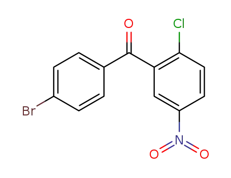 Molecular Structure of 113456-96-5 (Methanone, (4-bromophenyl)(2-chloro-5-nitrophenyl)-)
