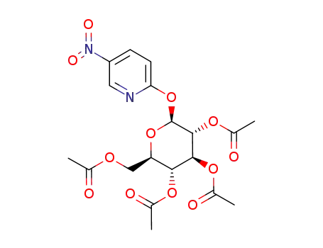 Molecular Structure of 18353-97-4 (2-(5-nitro)pyridyl 2,3,4,6-tetra-O-acetyl-β-D-glucopyranoside)