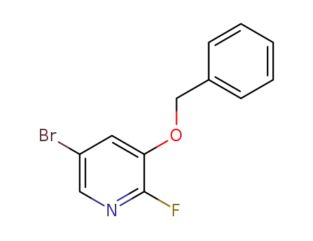 Molecular Structure of 1428532-92-6 (3-Benzyloxy-5-bromo-2-fluoropyridine)