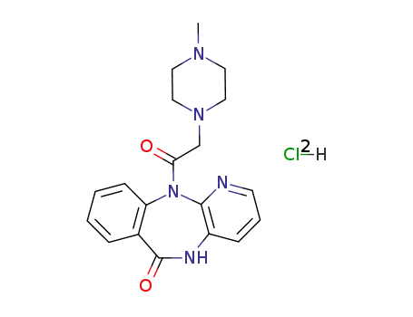 hydron;11-[2-(4-methylpiperazin-1-yl)acetyl]-5H-pyrido[2,3-b][1,4]benzodiazepin-6-one;chloride