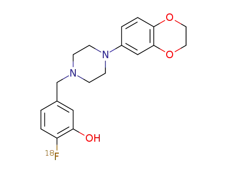 6-(4-[4-[<sup>18</sup>F]fluoro-3-hydroxybenzyl]piperazine-1-yl)benzodioxin