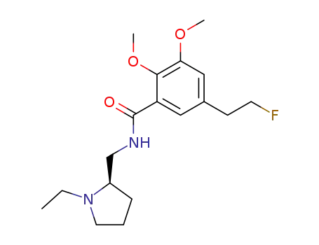 N-((R)-1-Ethyl-pyrrolidin-2-ylmethyl)-5-(2-fluoro-ethyl)-2,3-dimethoxy-benzamide
