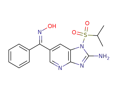 6-<<(hydroxyimino)phenyl>methyl>-1-<(1-methylethyl)sulfonyl>-1H-imidazo<4,5-b>pyridin-2-amine