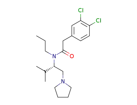 2-(3,4-dichlorophenyl)-N-propyl-N-<(1S)-1-(1-methylethyl)-2-(1-pyrrolidinyl)ethyl>acetamide