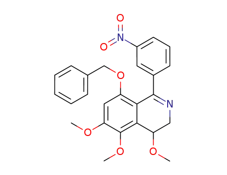1-(3-nitrophenyl)-4,5,6-trimethoxy-8-(benzyloxy)-3,4-dihydroisoquinoline
