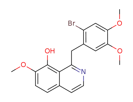 8-Isoquinolinol, 1-[(2-bromo-4,5-dimethoxyphenyl)methyl]-7-methoxy-