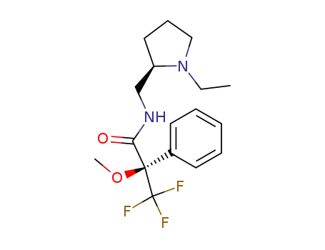 (R)-N-((R)-1-Ethyl-pyrrolidin-2-ylmethyl)-3,3,3-trifluoro-2-methoxy-2-phenyl-propionamide