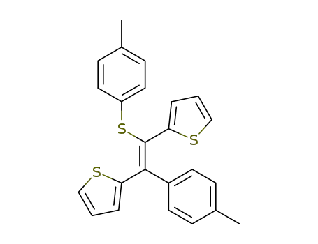 (Z)-2,2'-(1-p-tolyl-2-(p-tolylthio)ethene-1,2-diyl)dithiophene