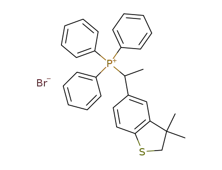 <1-(2,3-dihydro-3,3-dimethylbenzo<b>thien-5-yl)ethyl>triphenylphosphonium bromide
