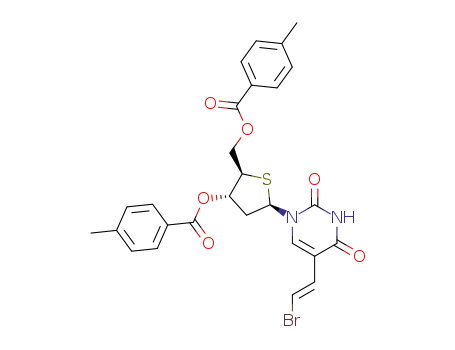 (E)-5-(2-bromovinyl)-3',5'-di-O-p-toluoyl-2'-deoxy-4'-thiothymidine
