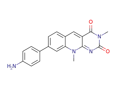 8-p-aminophenyl-3,10-dimethylpyrimido<4,5-b>quinoline-2,4(3H,10H)-dione