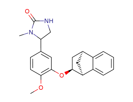 1-methyl-5-<3-(endo-benzobicyclo<2.2.1>hept-2-yloxy)-4-methoxyphenyl>-2-imidazolidinone