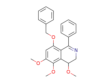 1-phenyl-4,5,6-trimethoxy-8-(benzyloxy)-3,4-dihydroisoquinoline