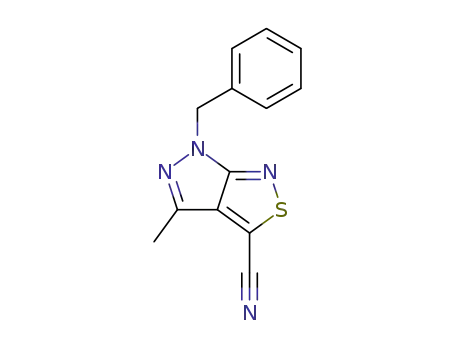 6-benzyl-4-methyl-6H-pyrazolo[3,4-c]isothiazole-3-carbonitrile