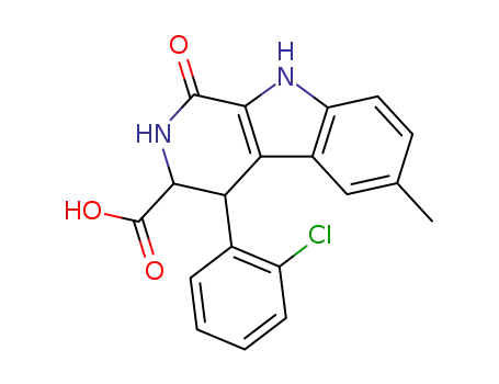 4-(2-Chloro-phenyl)-6-methyl-1-oxo-2,3,4,9-tetrahydro-1H-β-carboline-3-carboxylic acid