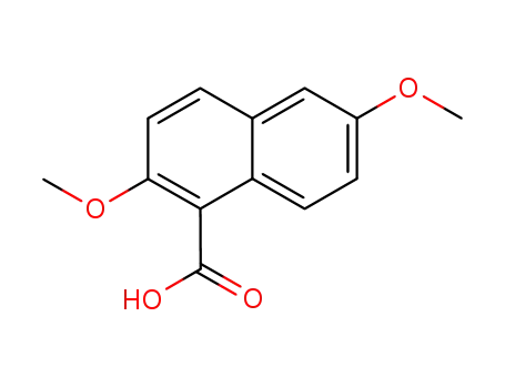 Molecular Structure of 125342-90-7 (2,6-dimethoxy-1-naphthalenecarboxylic acid)