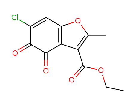 2-Methyl-3-carbethoxy-4,5-dioxo-6-chlorobenzofuran