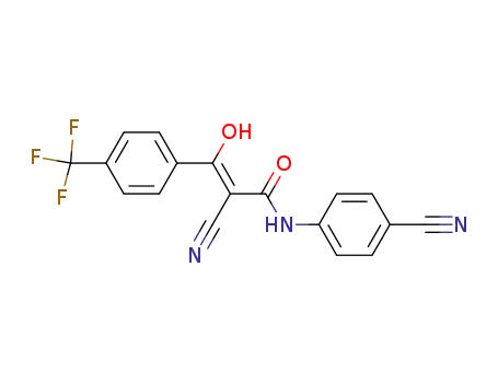 (Z)-2-Cyano-N-(4-cyano-phenyl)-3-hydroxy-3-(4-trifluoromethyl-phenyl)-acrylamide