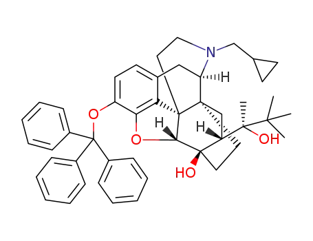 Molecular Structure of 1613511-98-0 (3-O-trityl-6-O-desmethyl-buprenorphine)