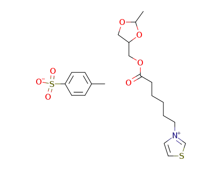 Toluene-4-sulfonate3-[5-(2-methyl-[1,3]dioxolan-4-ylmethoxycarbonyl)-pentyl]-thiazol-3-ium;