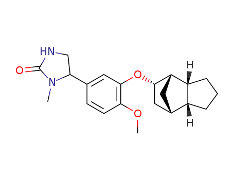 1-methyl-5-<3-((1SR,2RS,6RS,7SR,8SR)-endo-tricyclo<5.2.1.0<sup>2,6</sup>>dec-8-yloxy)-4-methoxyphenyl>-2-imidazolidinone