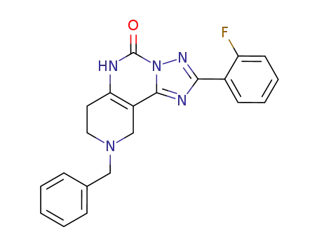 9-benzyl-2-(2-fluorophenyl)-7,8,9,10-tetrahydropyrido[3,4-e][1,2,4]triazolo [1,5-c]pyrimidin-5(6H)one