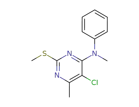 4-Pyrimidinamine, 5-chloro-N,6-dimethyl-2-(methylthio)-N-phenyl-