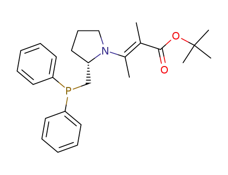 (E)-3-{(S)-2-[(Diphenylphosphanyl)-methyl]-pyrrolidin-1-yl}-2-methyl-but-2-enoic acid tert-butyl ester