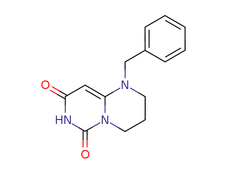 Molecular Structure of 86524-92-7 (7-benzyl-2,9-dioxo-4,5,6,7-tetrahydropyrimido<1,2-c>pyrimidine)