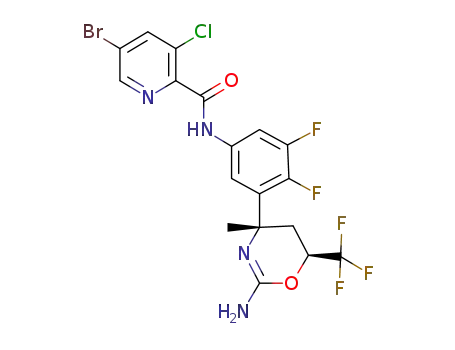 N-(3-((4S,6S)-2-amino-4-methyl-6-(trifluoromethyl)-5,6-dihydro-4H-1,3-oxazin-4-yl)-4,5-difluorophenyl)-5-bromo-3-chloropicolinamide