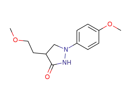 4-(2-Methoxy-ethyl)-1-(4-methoxy-phenyl)-pyrazolidin-3-one