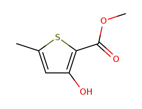 Molecular Structure of 5556-22-9 (3-Hydroxy-5-methyl-2-thiophenecarboxylic acid methyl ester)