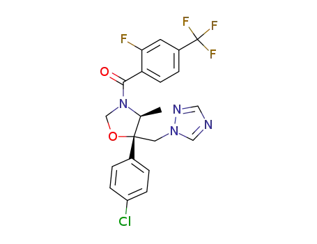 [(4S,5S)-5-(4-Chloro-phenyl)-4-methyl-5-[1,2,4]triazol-1-ylmethyl-oxazolidin-3-yl]-(2-fluoro-4-trifluoromethyl-phenyl)-methanone