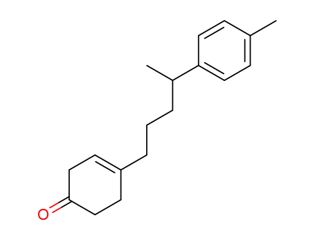Molecular Structure of 81842-19-5 (3-Cyclohexen-1-one, 4-[4-(4-methylphenyl)pentyl]-)
