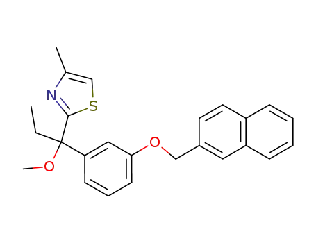 2-{1-Methoxy-1-[3-(naphthalen-2-ylmethoxy)-phenyl]-propyl}-4-methyl-thiazole