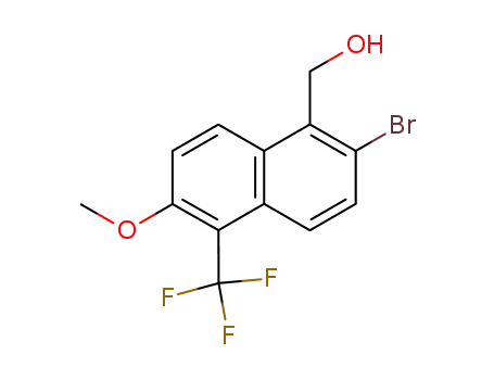 2-Bromo-5-(trifluoromethyl)-6-methoxy-1-naphthalene-methanol