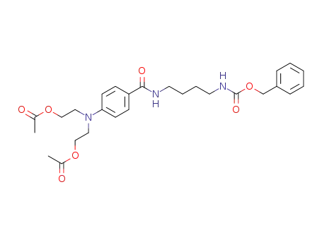 N-<4-<N-(benzyloxycarbonyl)amino>butyl>-4-<N,N-bis(2-acetoxyethyl)amino>benzamide